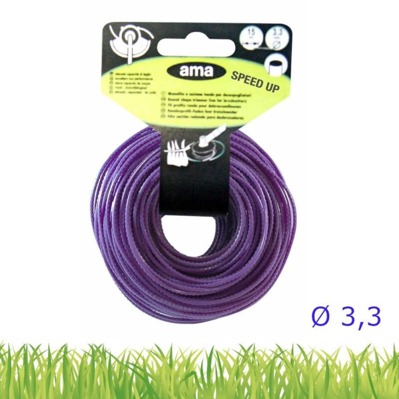 FILO DECESPUGLIATORE TAGLIA ERBA D. 3,3 x 15 Mt DENTATO