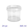CONTENITORE PER ALIMENTI  365 ml TRASPARENTE 24 Pz