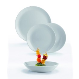 SERVIZIO PIATTI DA TAVOLA IN ARCOPAL Pz 18 DIWALI GRANIT LUMINARC