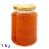 Barattolo in vetro da 773ml per 1 kg di miele completo di tappo alveare oro - RagStore