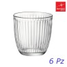 Bormioli Rocco Bicchieri Acqua Line: Set 6 Pezzi in Vetro Trasparente