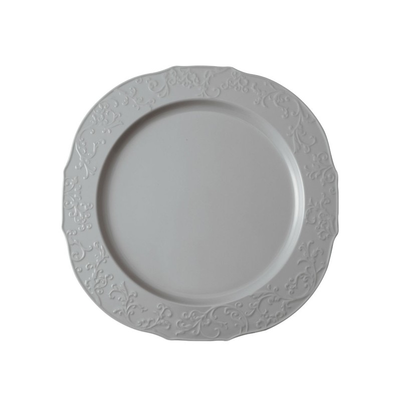 PORTRAIT PIATTO FRUTTA MELAMINA CM 21 GRIGIO TORTORA