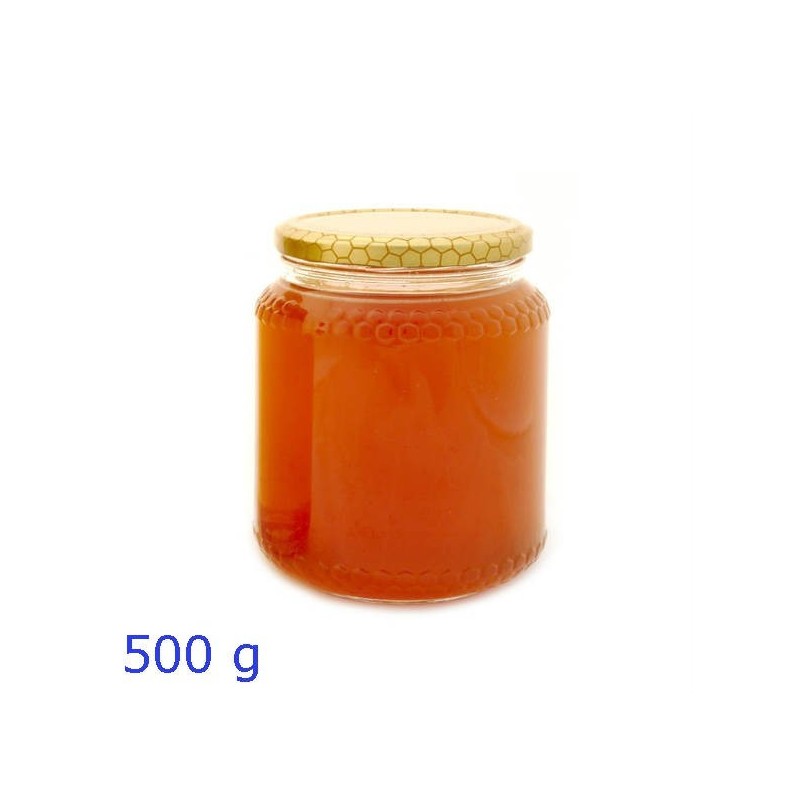 Vaso vetro da miele con capsula alveare formato 390 cc - 500 gr