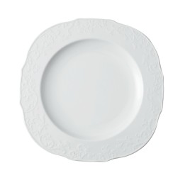 PORTRAIT PIATTO FRUTTA MELAMINA CM 21 BIANCO LATTE
