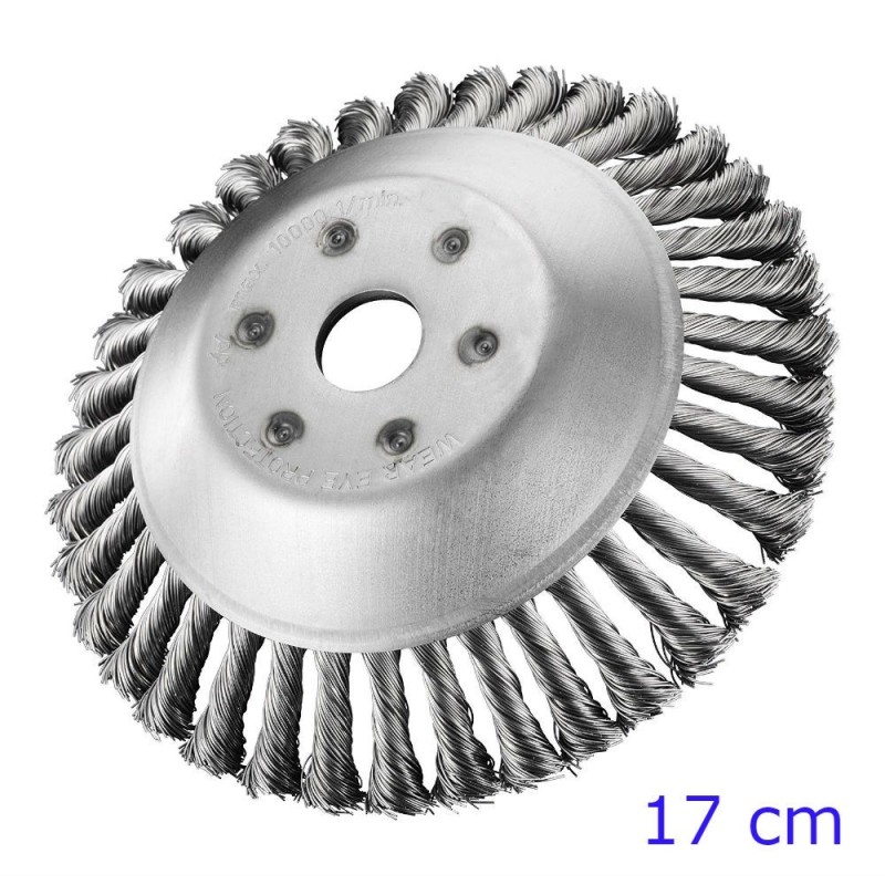 SPAZZOLA INOX ERBACCE DECESPUGLIATORE CM 17