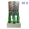 RIEMPITRICE PER BOTTIGLIE INOX A 3 RUBINETTI DA 30 LT