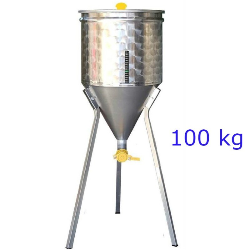 MATURATORE MIELE INOX FONDO CONICO 100 KG