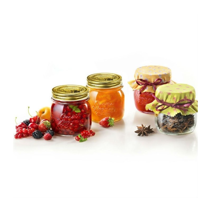 Set di 12 barattoli per conserve Quattro Stagioni da 250 ml Bormioli Rocco