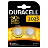 BATTERIA DURACELL BOTTONE LITIO CR2025 3V 2 Pz