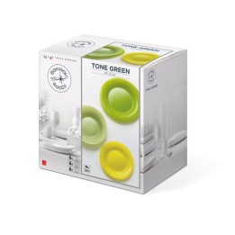 SERVIZIO PIATTI DA TAVOLA IN ARCOPAL Pz 18 TONE GREEN