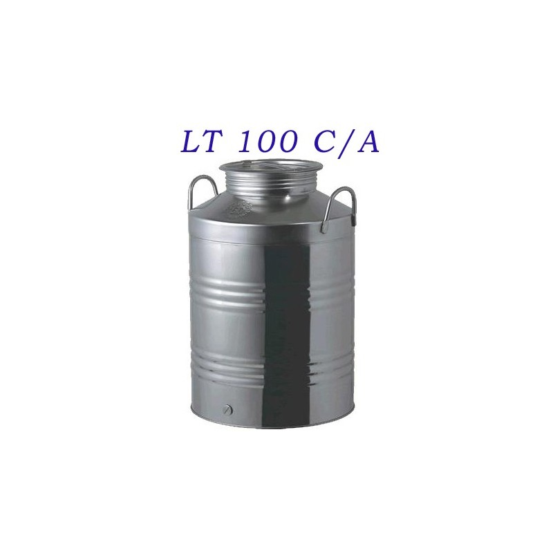 BIDONE OLIO INOX 4F LT 100 C/A