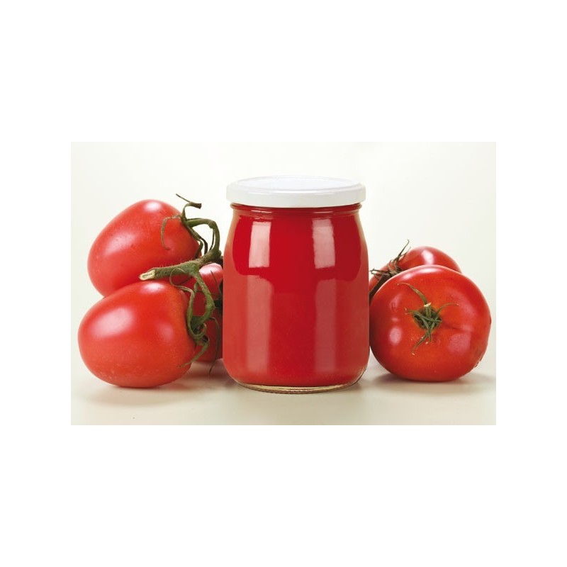 48 Barattoli in vetro per salsa e pelati 580 ml con tappo