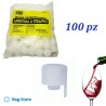 Kit  di bottiglie complete di tappi a strappo in plastica