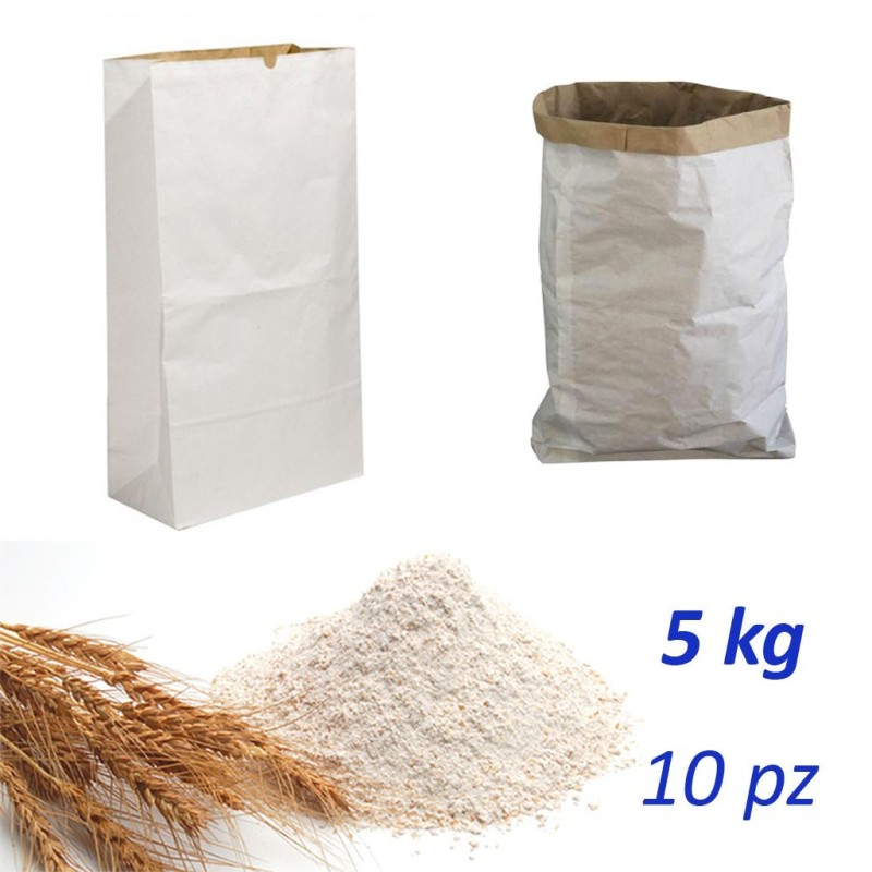 10 Sacchetti Carta Alimentari 5kg Doppio Strato Ecologici | RagStore