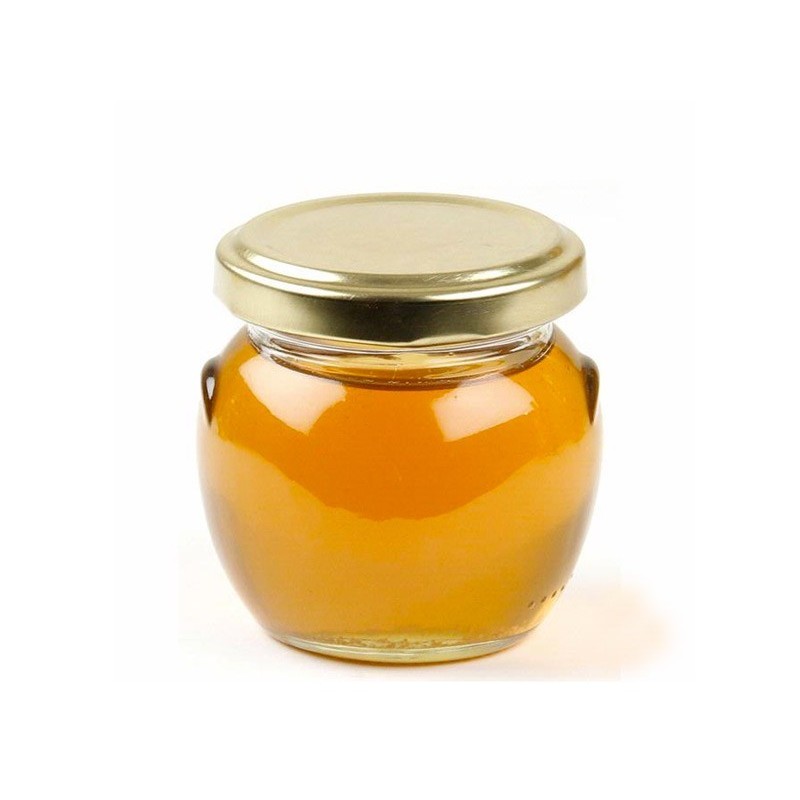 24 Barattoli in vetro Orcio per Miele 106 ml - 130 g con tappo