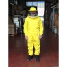 TUTA COMPATTA GIALLA COMPLETA DI MASCHERA PER APICOLTORE TAG. S