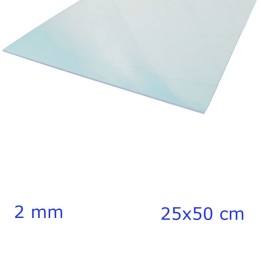 VETRO SINTETICO TRASPARENTE 2 MM - CM  25x50