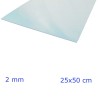 VETRO SINTETICO TRASPARENTE 2 MM - CM  25x50