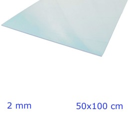VETRO SINTETICO TRASPARENTE 2 MM - CM 100x50