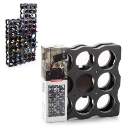 CANTINETTA PORTA BOTTIGLIE MODULABILE 9 POSTI