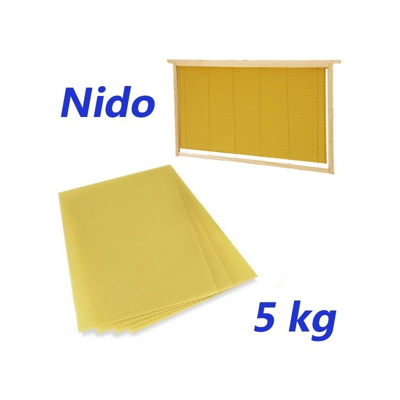 Fogli cerei pura cera per nido api - confezione 5 kg