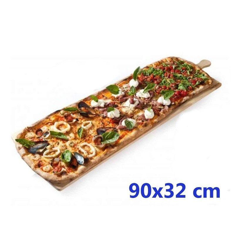 TAGLIERE LEGNO RETTANGOLARE PER PIZZA CM  90x32