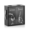 QUADRO PER TAPPI BOTTIGLIE VINO E BIRRA CM 23x22 CON CAVATAPPI