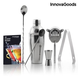 SET DA COCKTAIL STARTER KIT PER BARMAN 6 Pz CON RICETTARIO