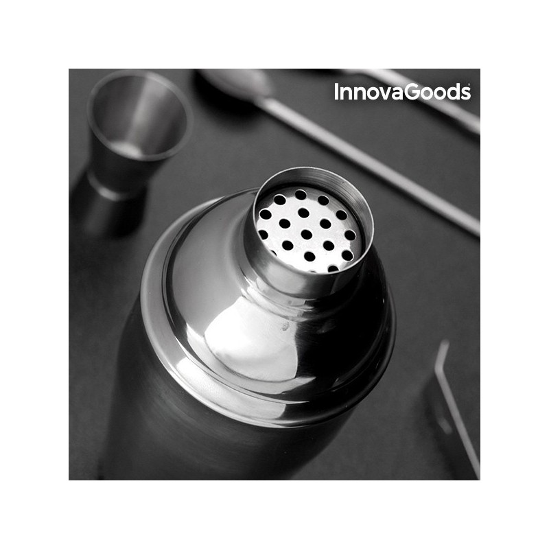 SET DA COCKTAIL STARTER KIT PER BARMAN 6 Pz CON RICETTARIO