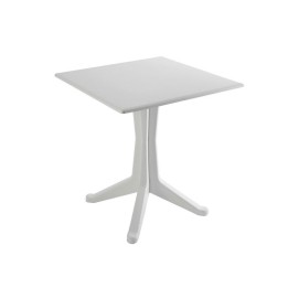 Tavolo quadrato in plastica Potnente cm 70x70 Bianco - ProGarden