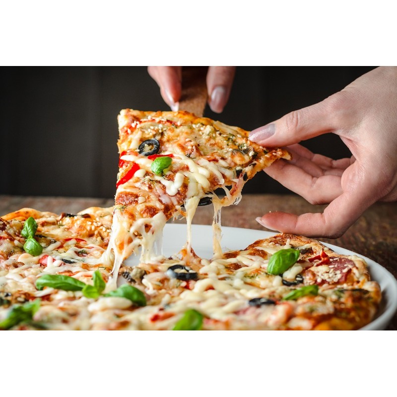 Set 6 Piatti per Pizza porcellana bianca mod. Napoli cm 31 Saturnia