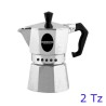 Caffettiera Moka Morenita Bialetti 2 tazze in alluminio lucido
