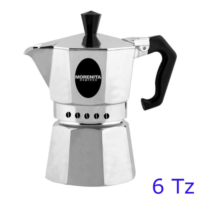 CAFFETTIERA MOKA ALLUMINIO MORENITA 6 Tz
