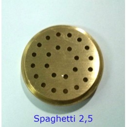TRAFILA OTTONE PER TORCHIETTO OMRA - SPAGHETTI 2,5 MM
