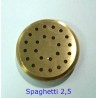 TRAFILA OTTONE PER TORCHIETTO OMRA - SPAGHETTI 2,5 MM