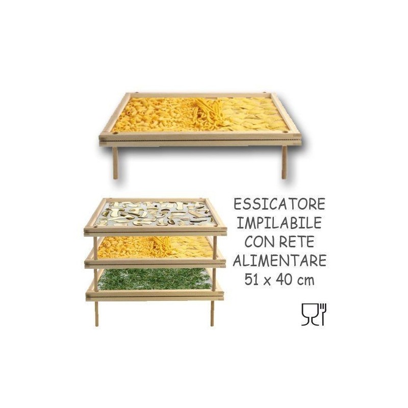 sistema di essiccatore per pasta, funghi e frutta