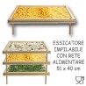 sistema di essiccatore per pasta, funghi e frutta