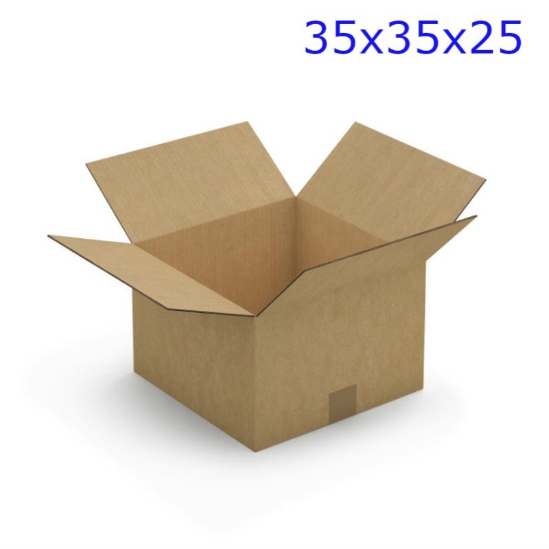 SCATOLA CARTONE 1 ONDA CM 35x35x25