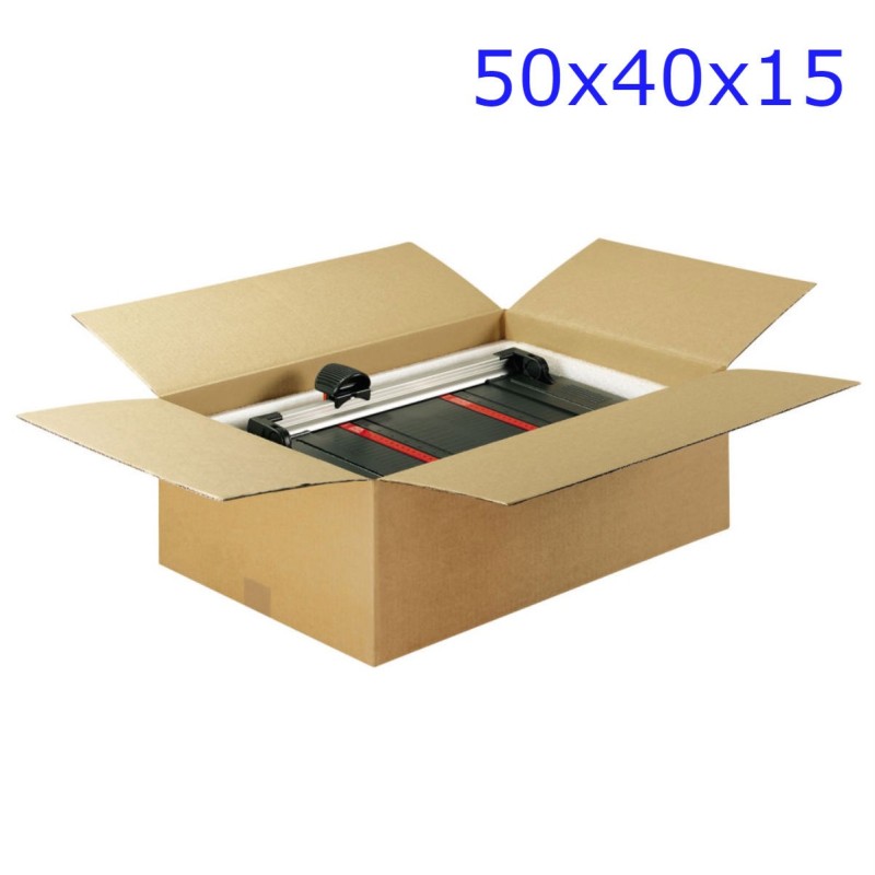 SCATOLA CARTONE 1 ONDA CM 50x40x15