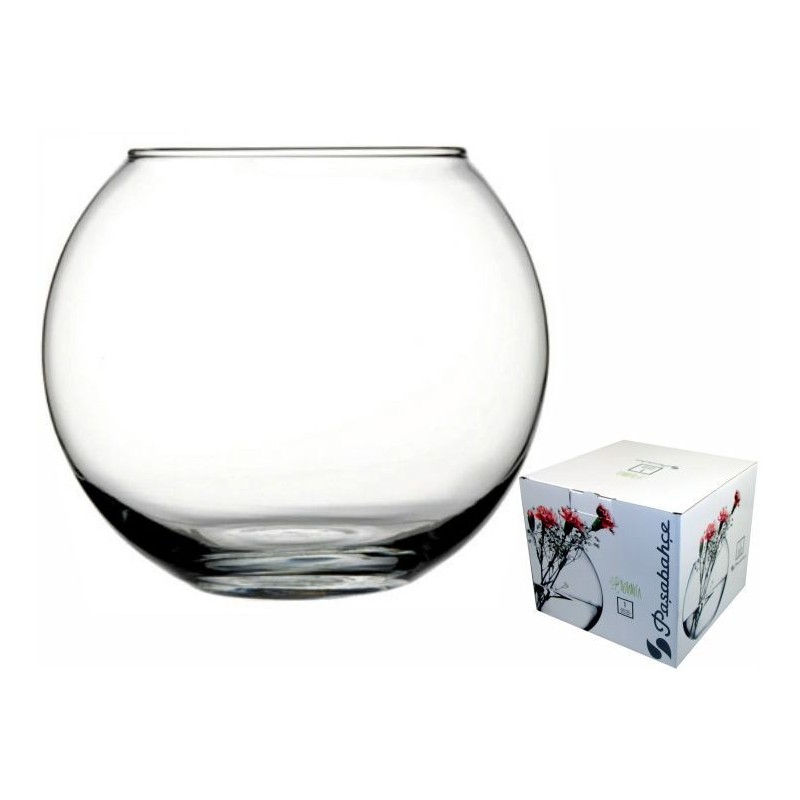 VASO PORTAFIORI IN VETRO FLORA ART. 45068 A SFERA CM 16