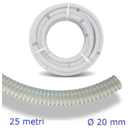 TUBO SPIRALATO PVC Ø 20 MM - 25 MT