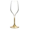 BICCHIERE SPECIAL TIME CALICE FLUTE Pz 4 GAMBO ORO
