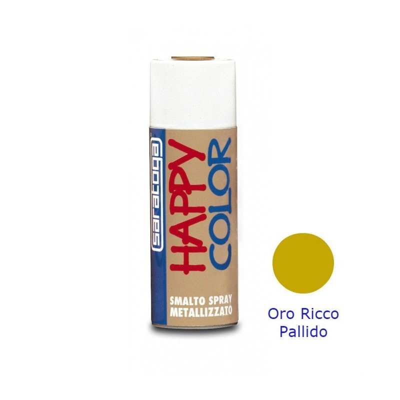 VERNICE SPRAY ORO RICCO PALLIDO 400 ML HAPPY COLOR