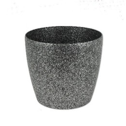 VASO ROTONDO MAGNOLIA LUX CM 30 SILVER