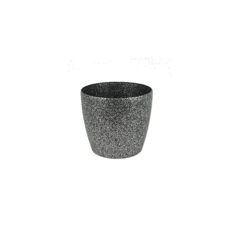 VASO ROTONDO MAGNOLIA LUX CM 30 SILVER