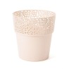 VASO ROTONDO TRAFORATO ROSA CM 14,5 ROSA JASNY BEZ
