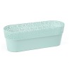 VASO OVALE TRAFORATO BELLA CM 38x13 MENTA