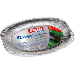VASSOIO IN ALLUMINIO PER ALIMENTI GRANDI CM 42x29 Pz 2