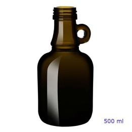 BOTTIGLIA VETRO GALLONE 500 ml VERDE