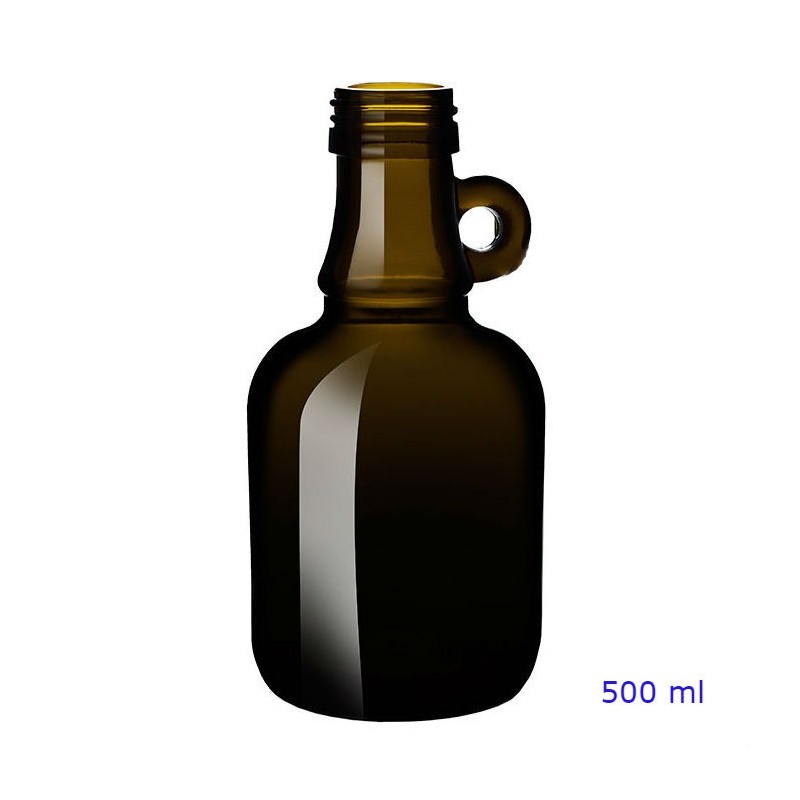 BOTTIGLIA VETRO GALLONE 500 ml VERDE